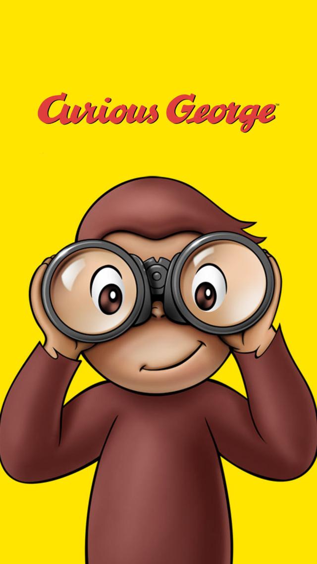 George the Little Monkey Animated iPhone X Wallpaper