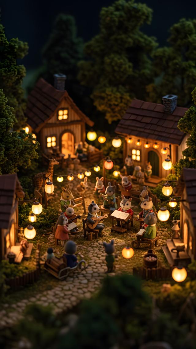 Village of Animals - Night