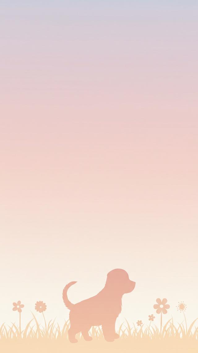 Silhouette of a Puppy