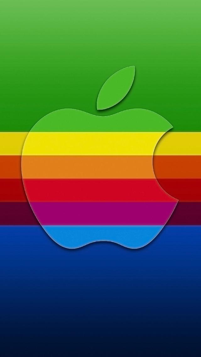 Apple Logo - Rainbow Colors