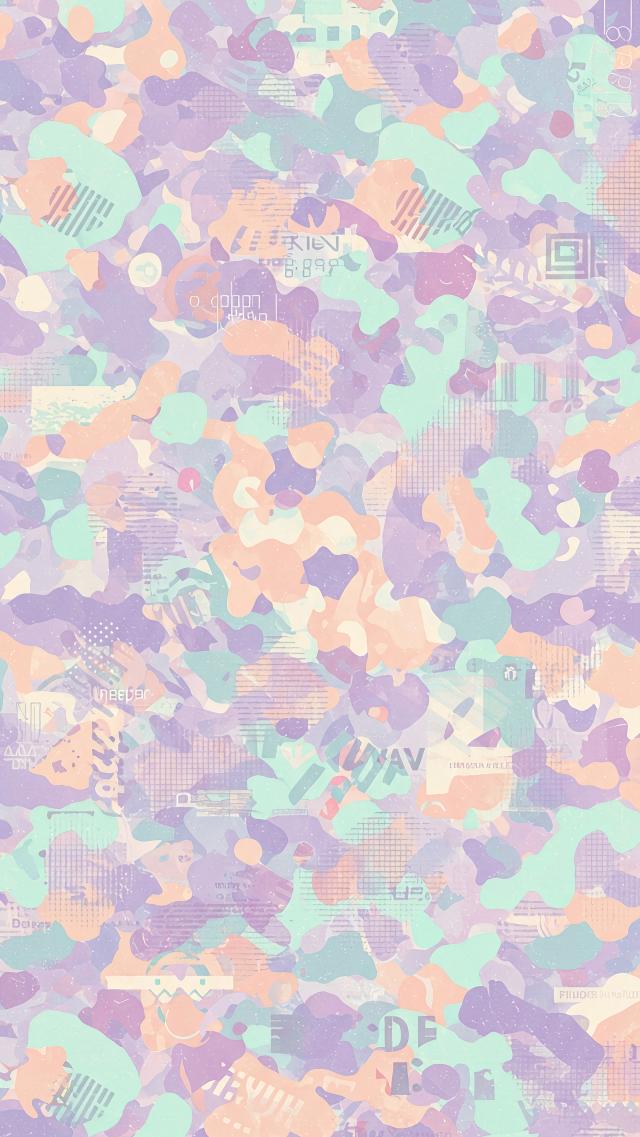 Camouflage Pattern - Pastel Shades