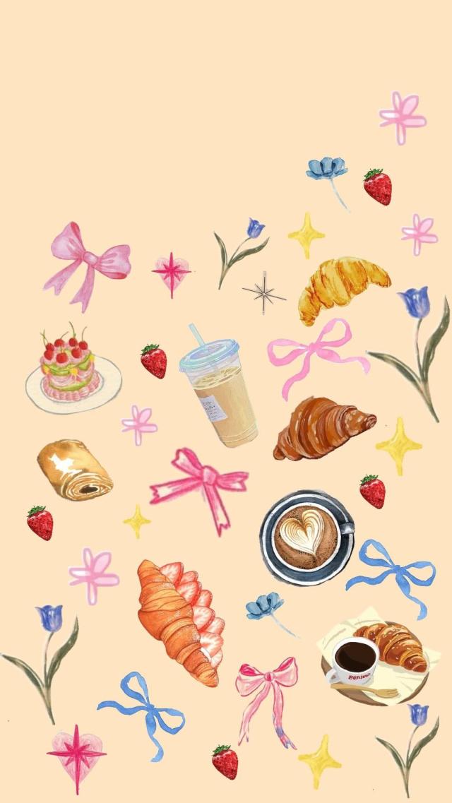 Fantasy of Croissants and Ribbons