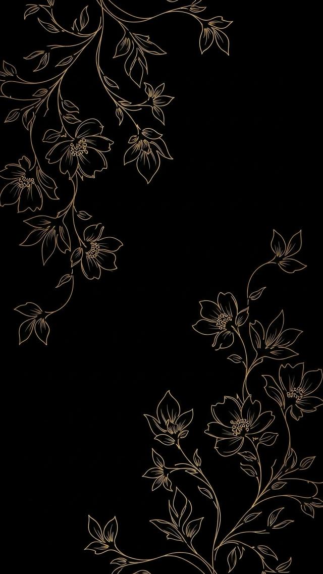 Golden Plant Pattern