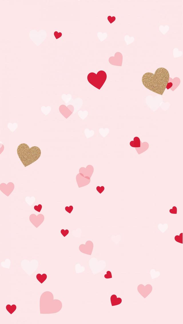 Pink Heart-Shaped Pattern