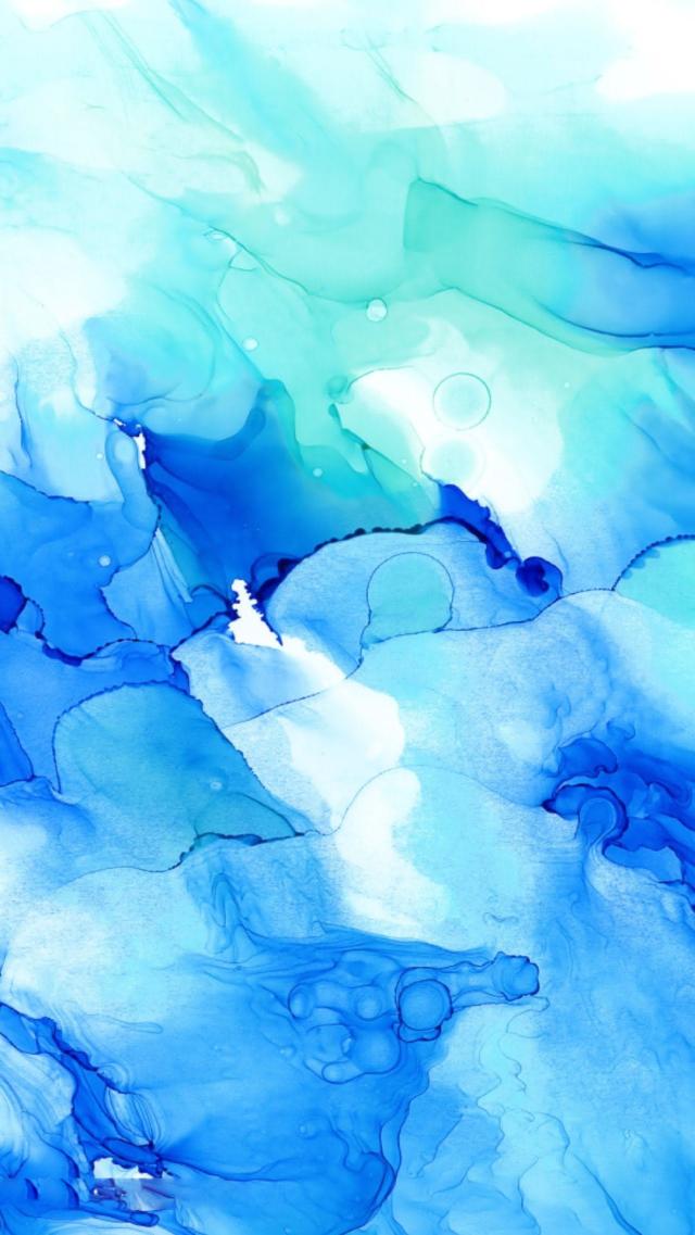 Blue Watercolor Marble Texture