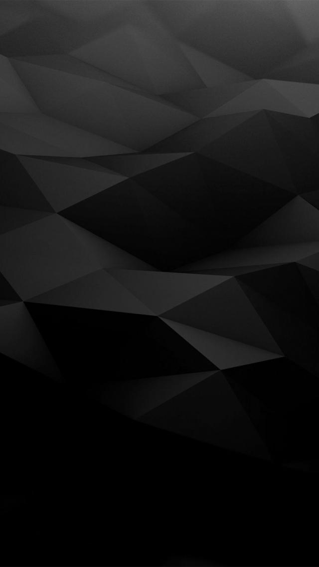 Polygonal Pattern - Black