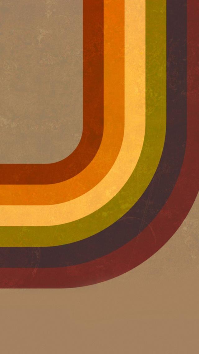 Retro-toned Rainbow Pattern