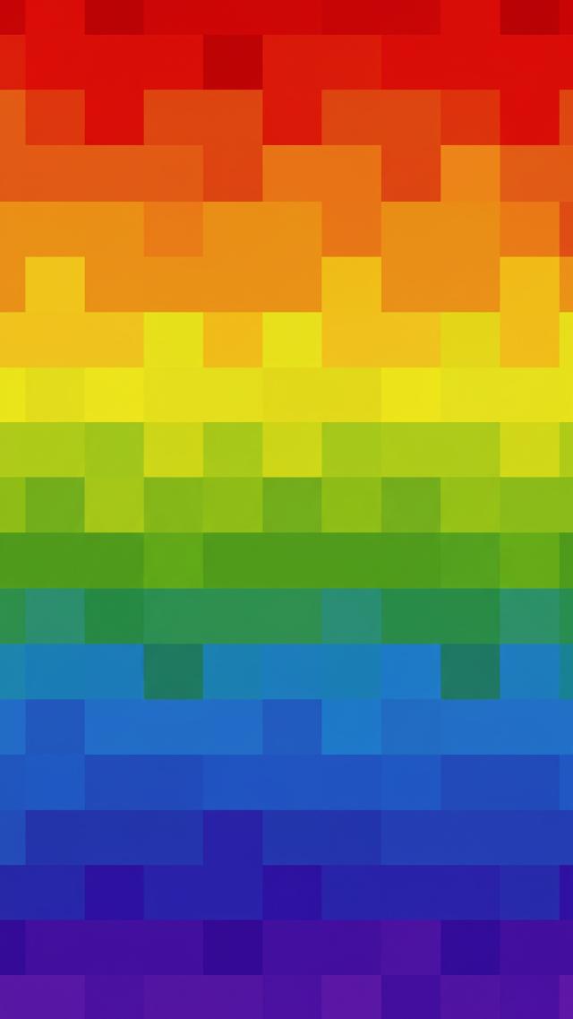 Retro Pixel Rainbow