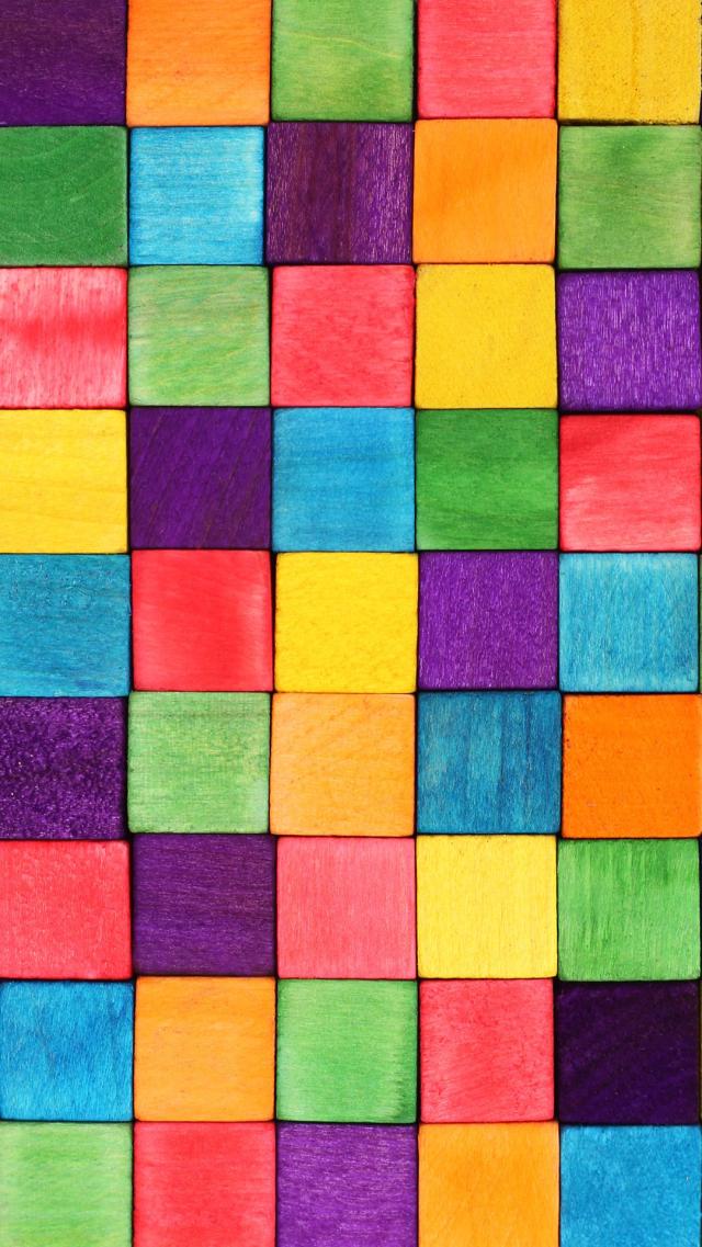 Rainbow-Colored Tile Pattern