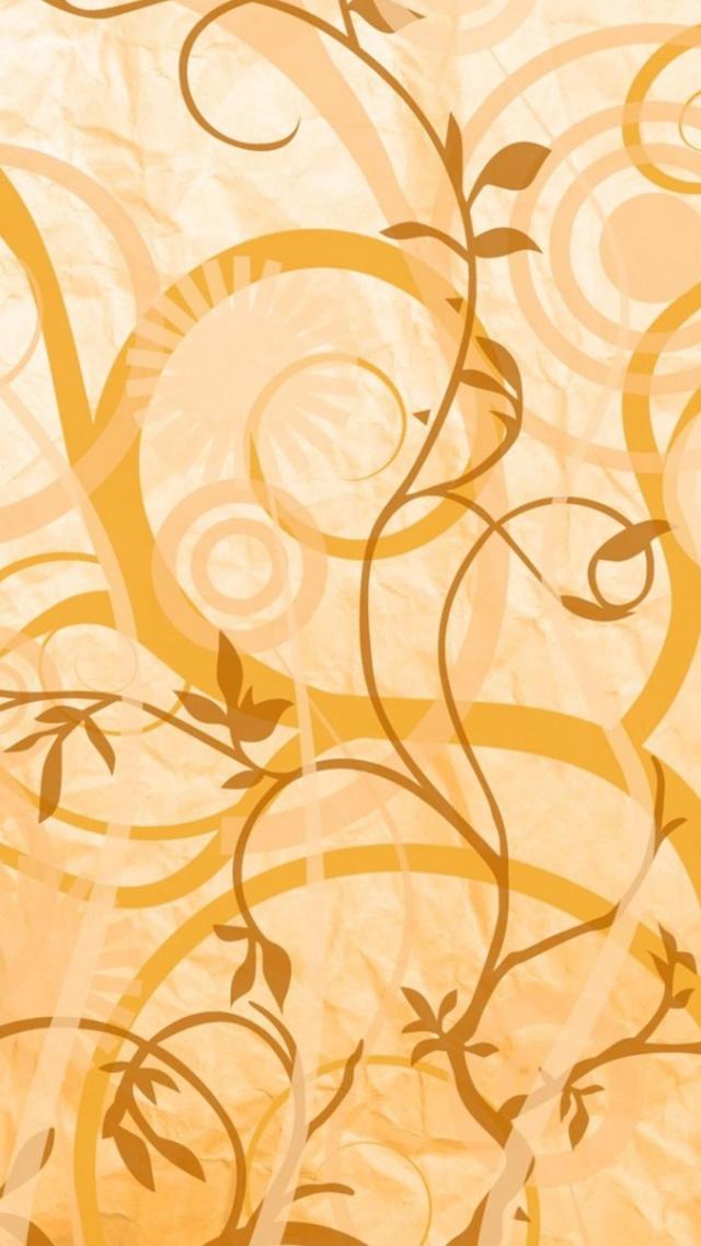 Golden vine patterns