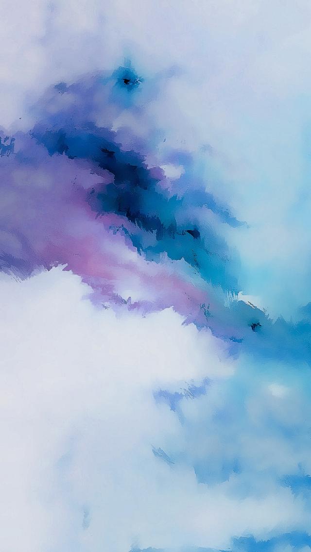 iPhone 10 Wallpaper Resembling Blue Pigment Blending Out