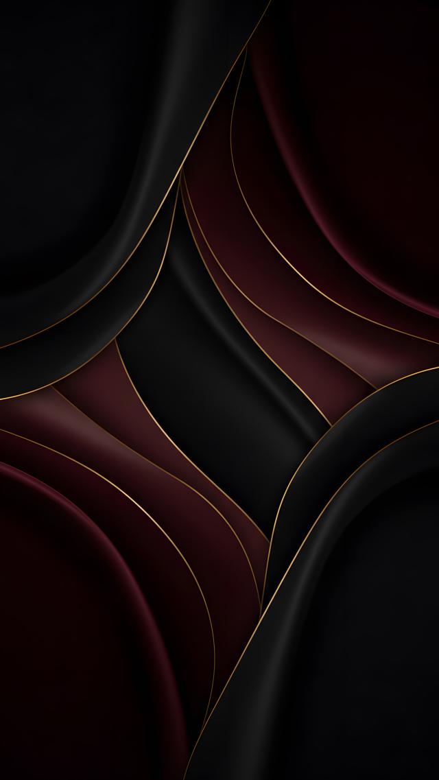 Black and Burgundy Red