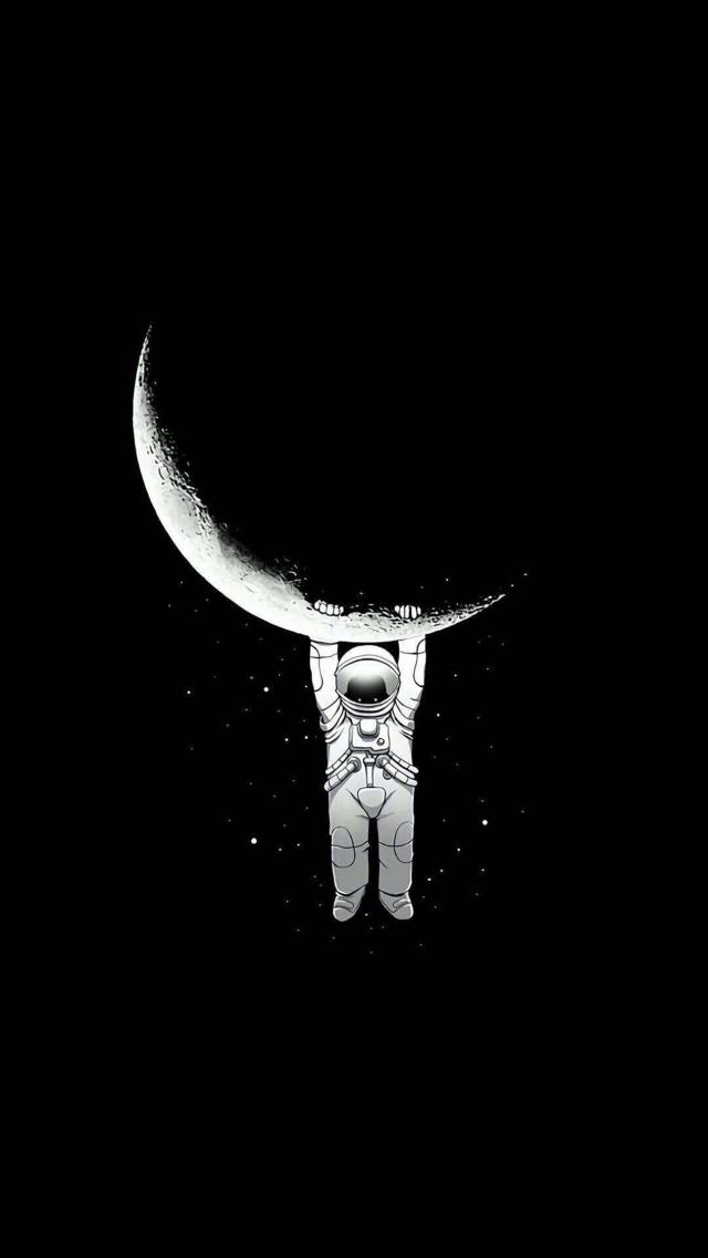 Astronaut and the Moon