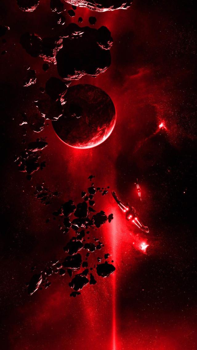 Cosmic Red Ultra-Cool iPhone Wallpaper