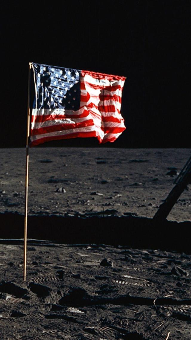 American Flag on the Lunar Surface