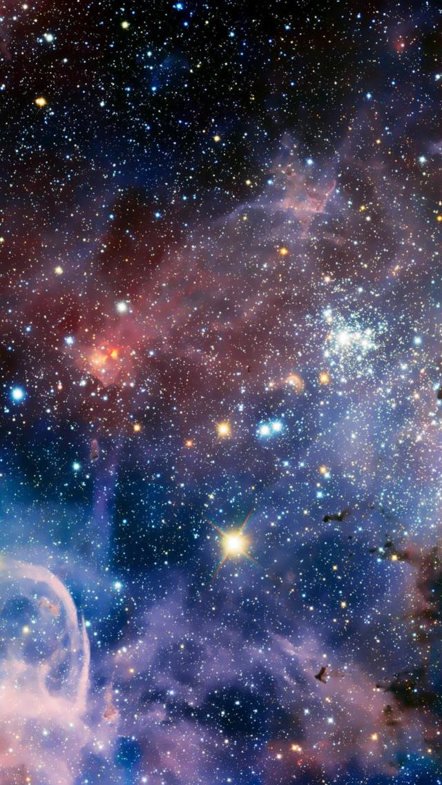 無数の輝く星々