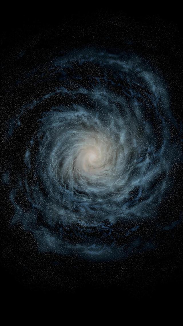 Galactic Vortex Universe iPhone Wallpaper