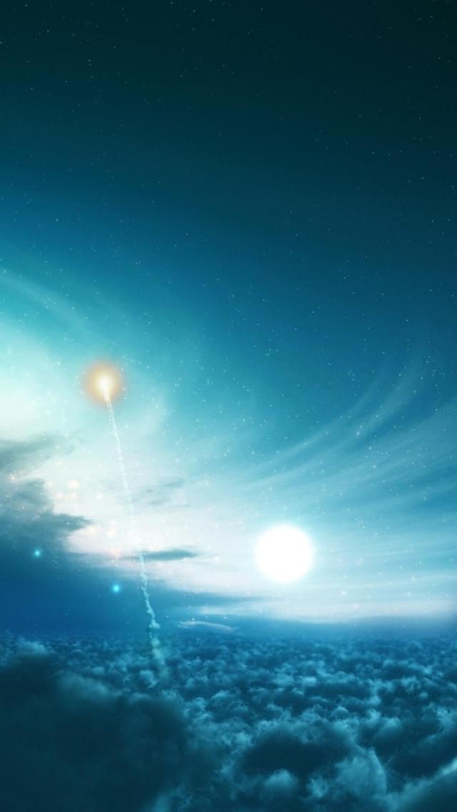 Starry Sky Above the Clouds