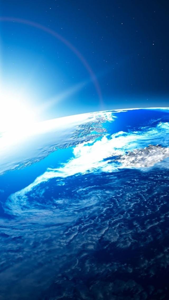 High Definition Screen: Earth Day Digital Art, Cosmic Starry Sky Desktop Background