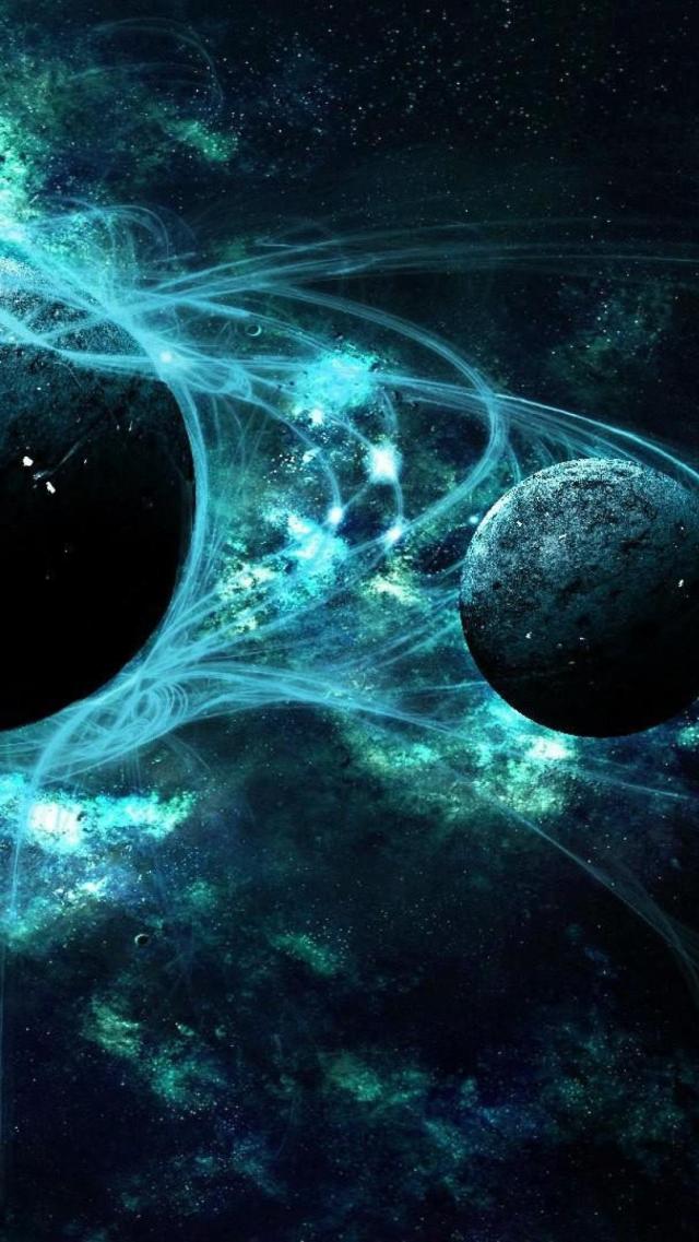 High Definition Screen: Cosmic Planets Desktop Background