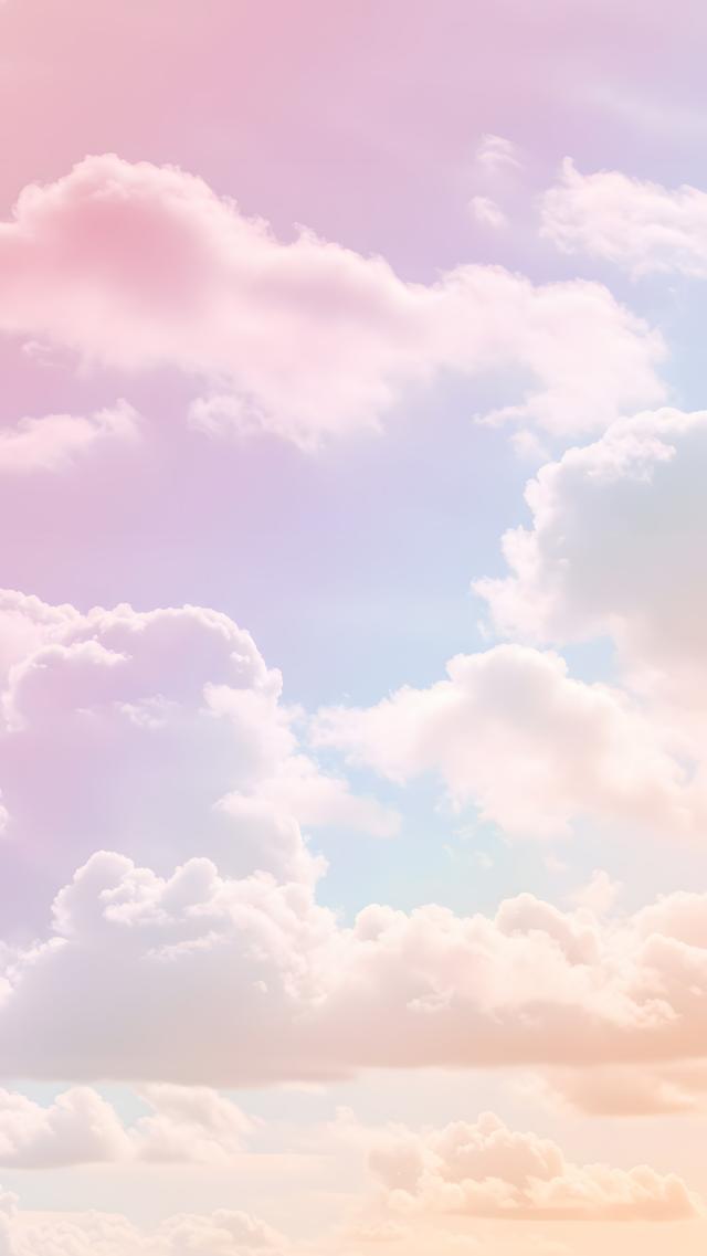Pastel-Colored Clouds