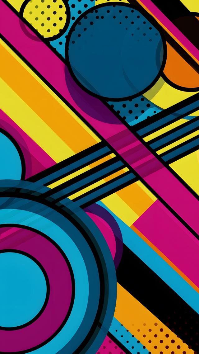 复古流行图案 高清壁纸