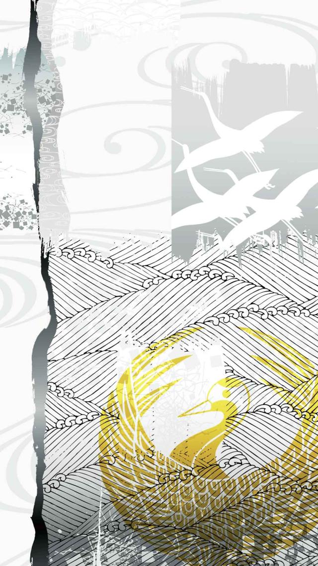 Fashionable Illustration iPhone Wallpaper