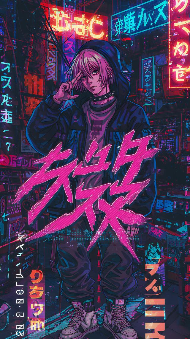 Cyberpunk Style Animated Illustrations