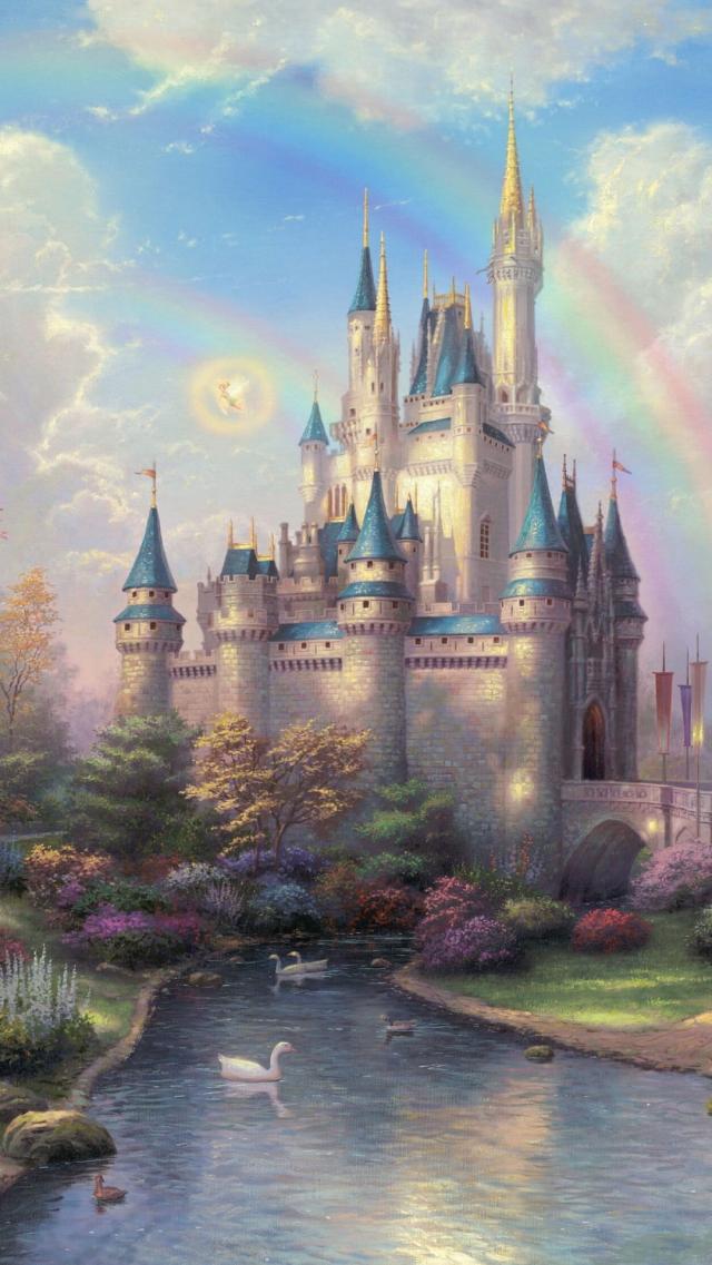 Cinderella Castle and Rainbow