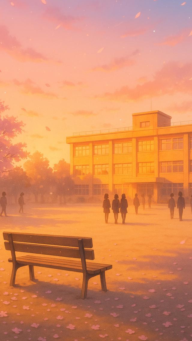 After School at Dusk in Spring
