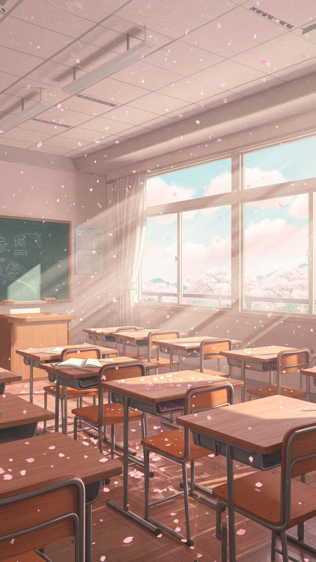Empty Classroom in Spring
