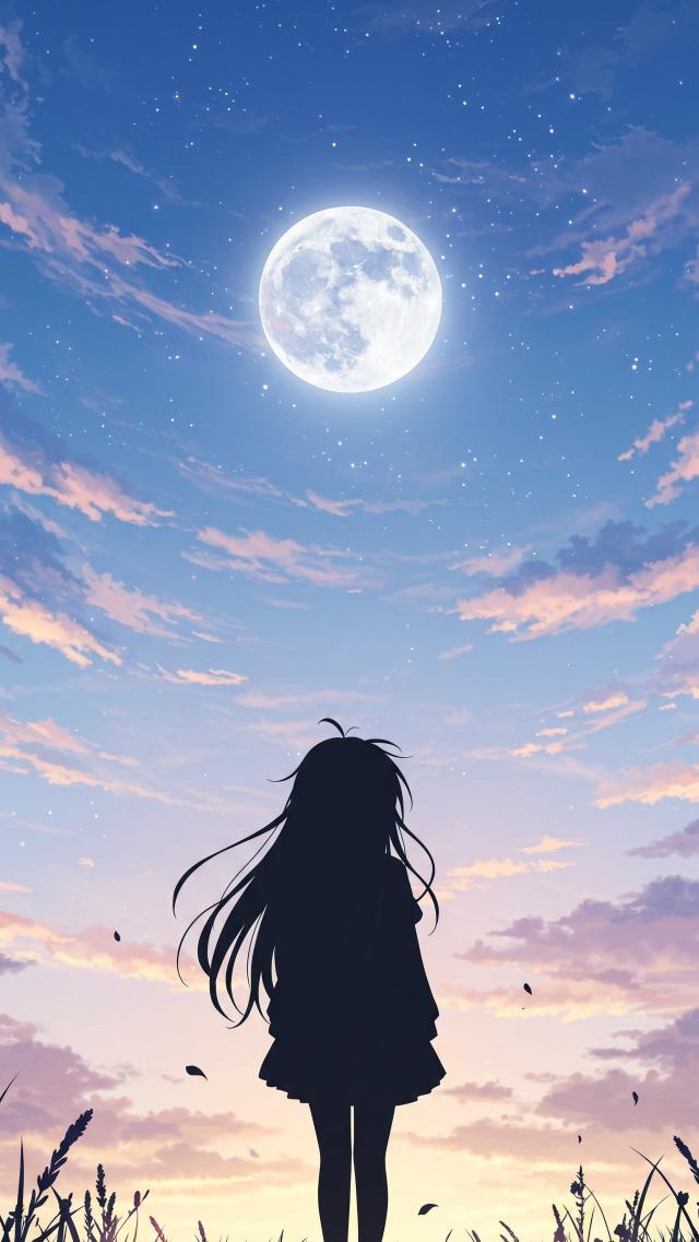 Gazing Up at the Bright Moon