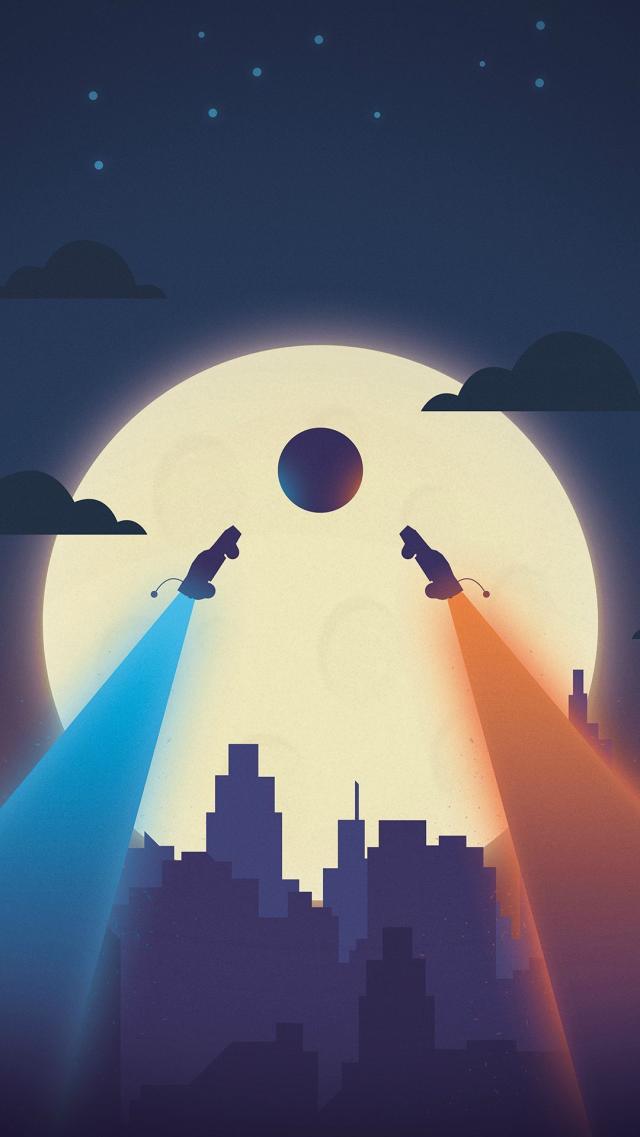 月夜のイラスト