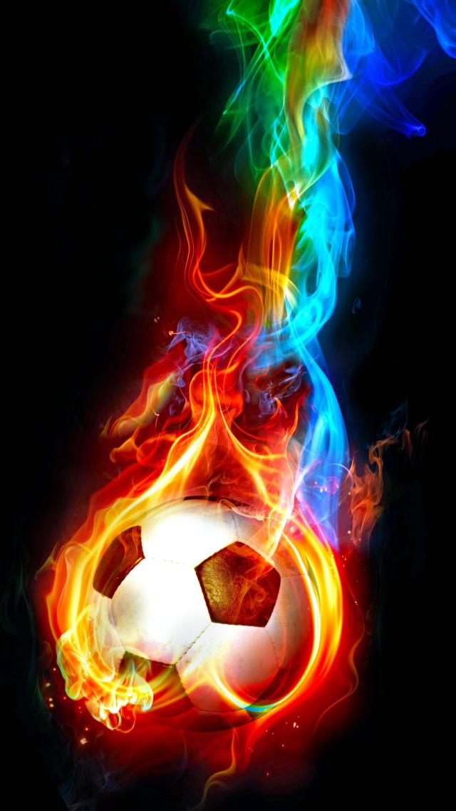 Burning Soccer Ball