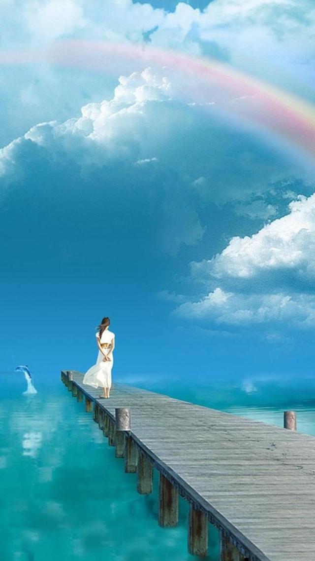 Ocean Spanned by a Rainbow