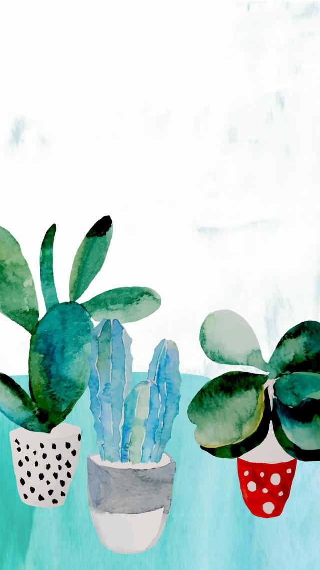 Foliage Plants - Watercolor Painting