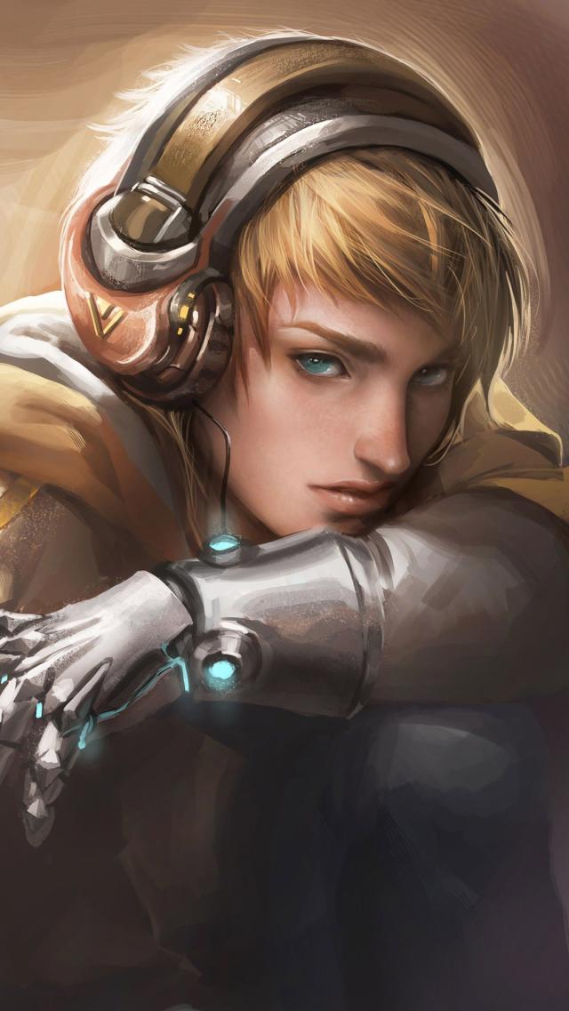 Young Man Listening to Music