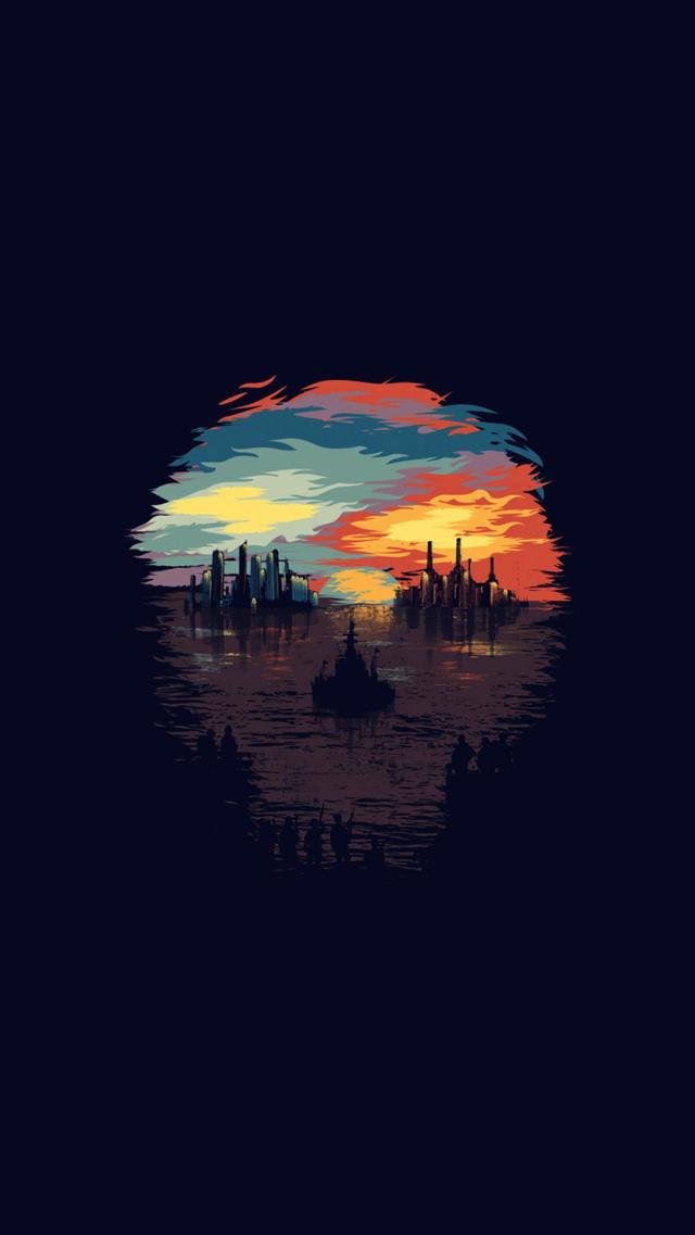 Dystopian Art: Cool Artistic Style iPhone Wallpapers
