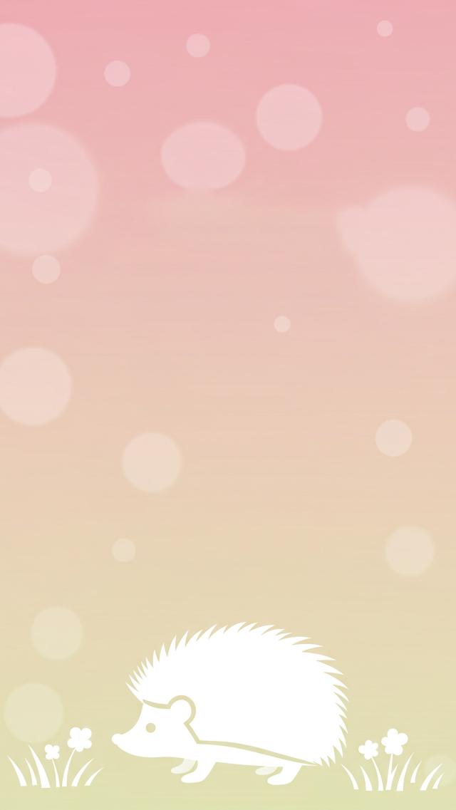 ハリネズミのシルエット