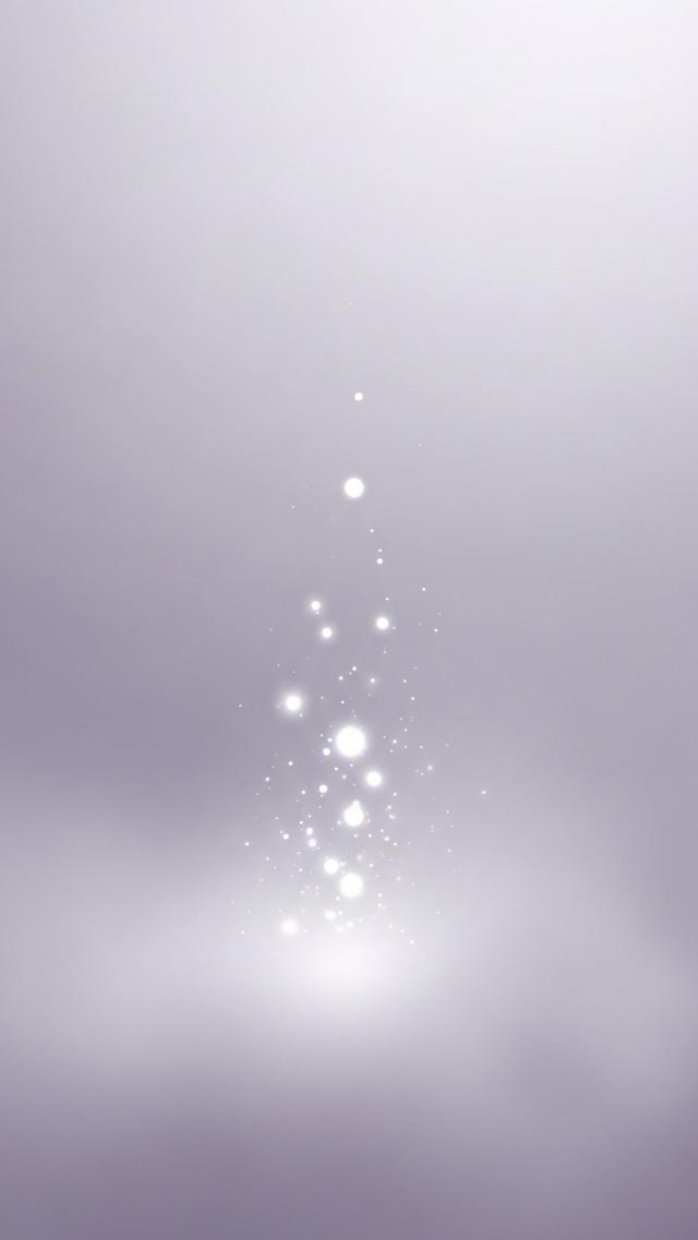 ラベンダー色の霞と光粒