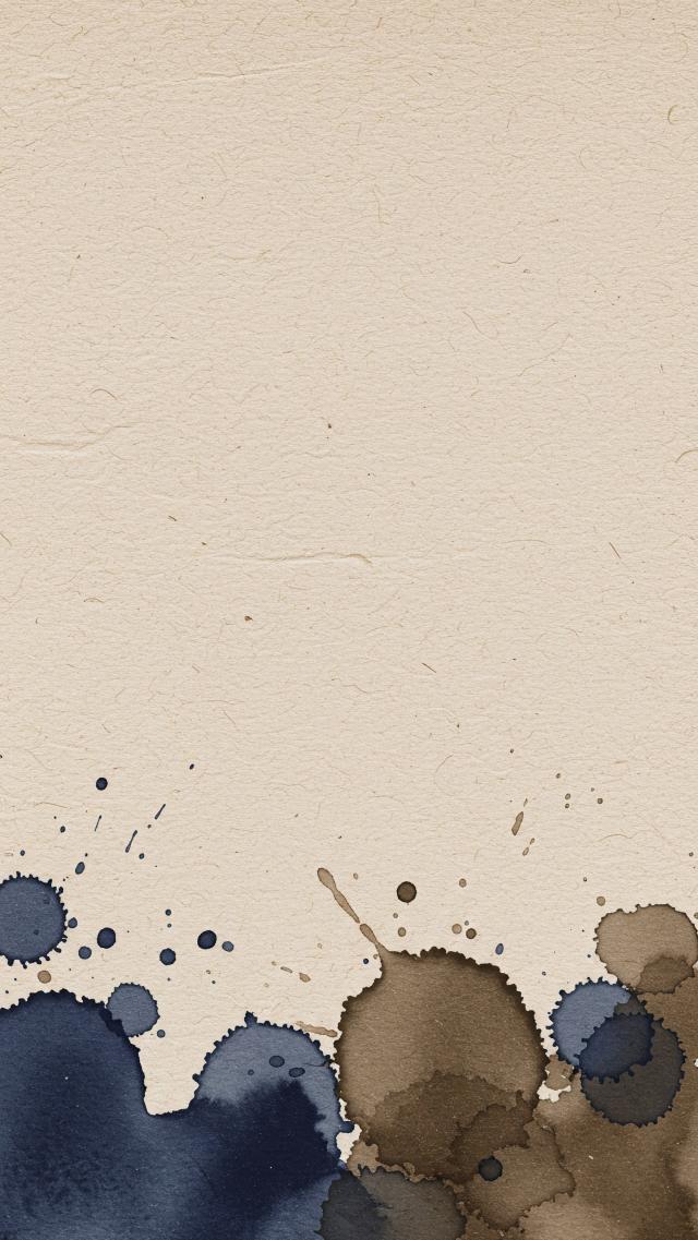 手漉き紙にインクのにじみ