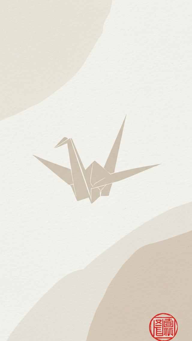 折り鶴 - 和モダンスタイル