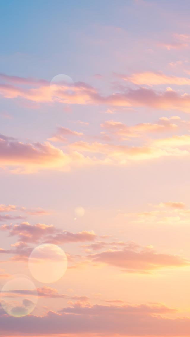 朝焼けのふんわりグラデーション