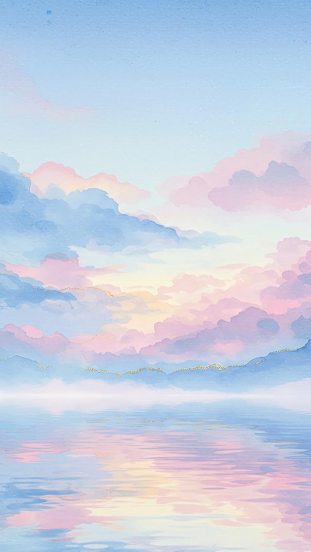 Sky and Sea in Watercolor