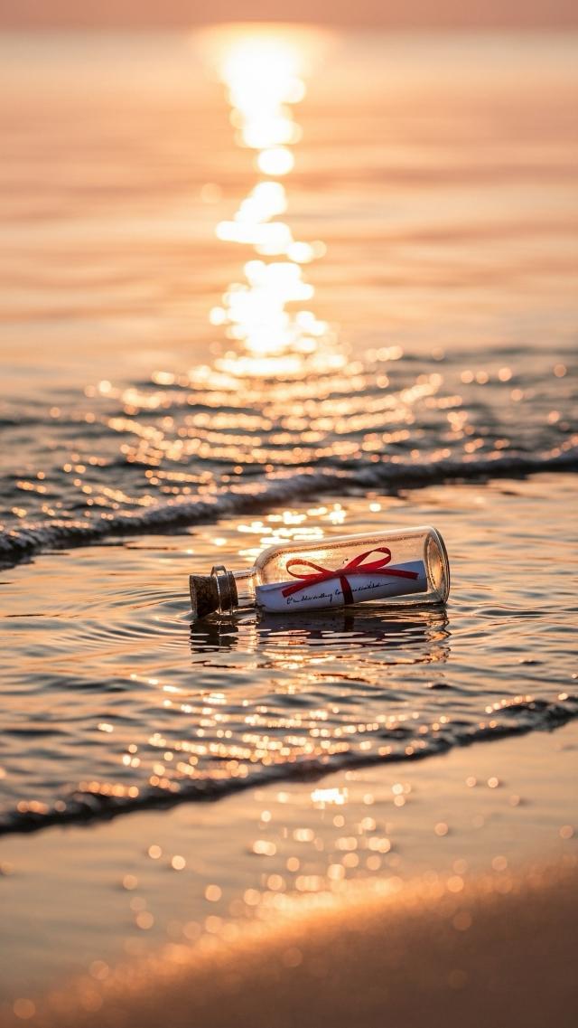 海边的小瓶
