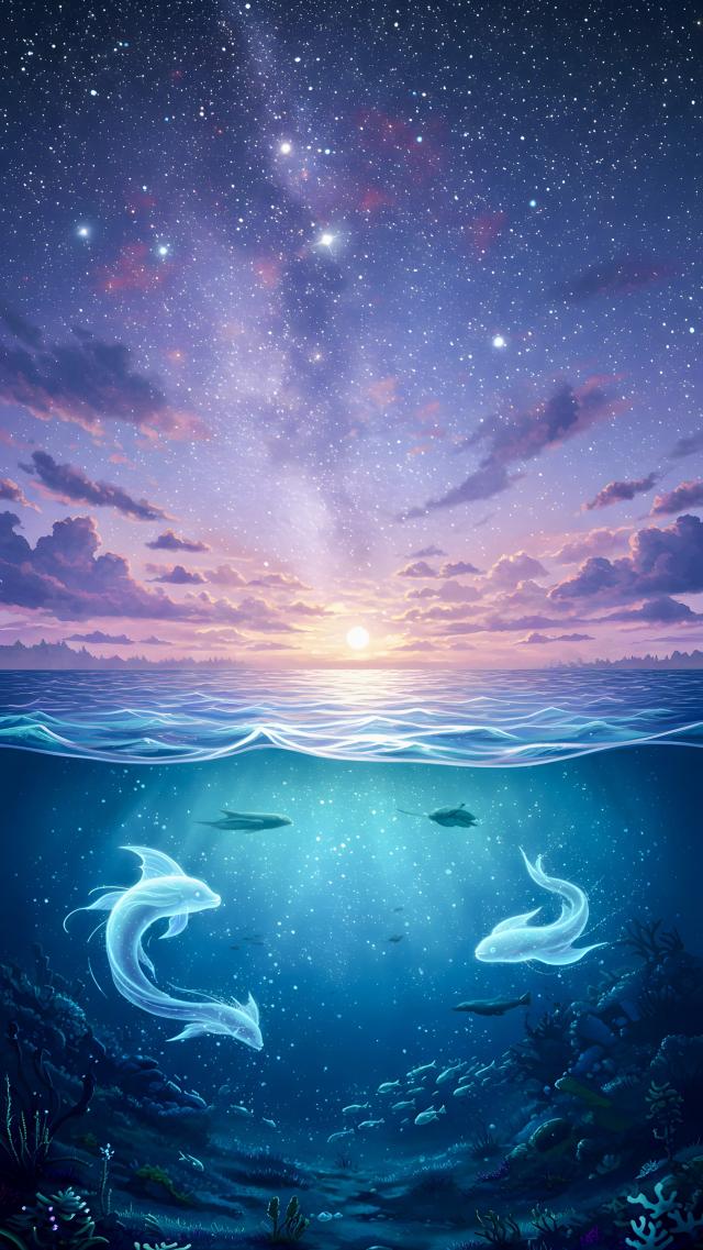 神秘的な海の中