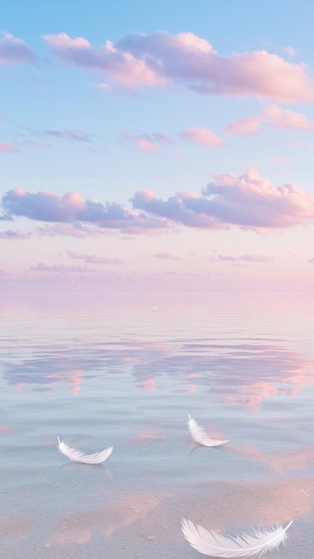 空とつながる、透き通る波打ち際