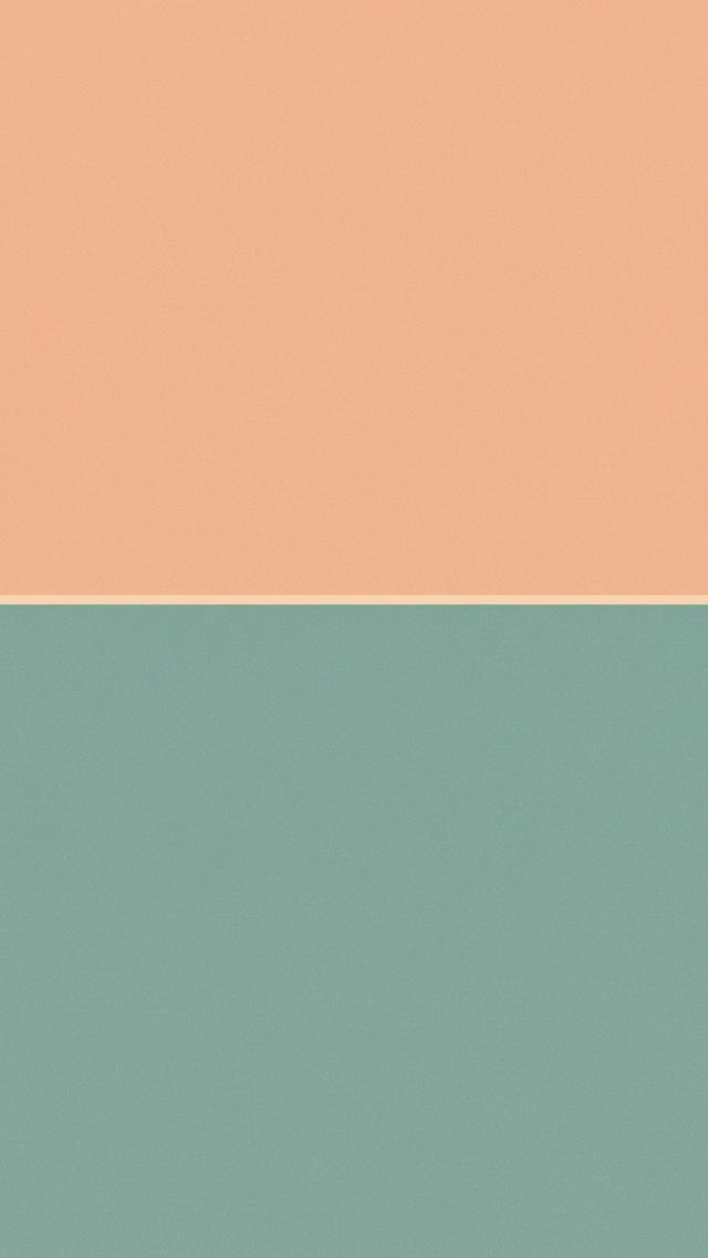 Soft Peach Pink - Turquoise Blue