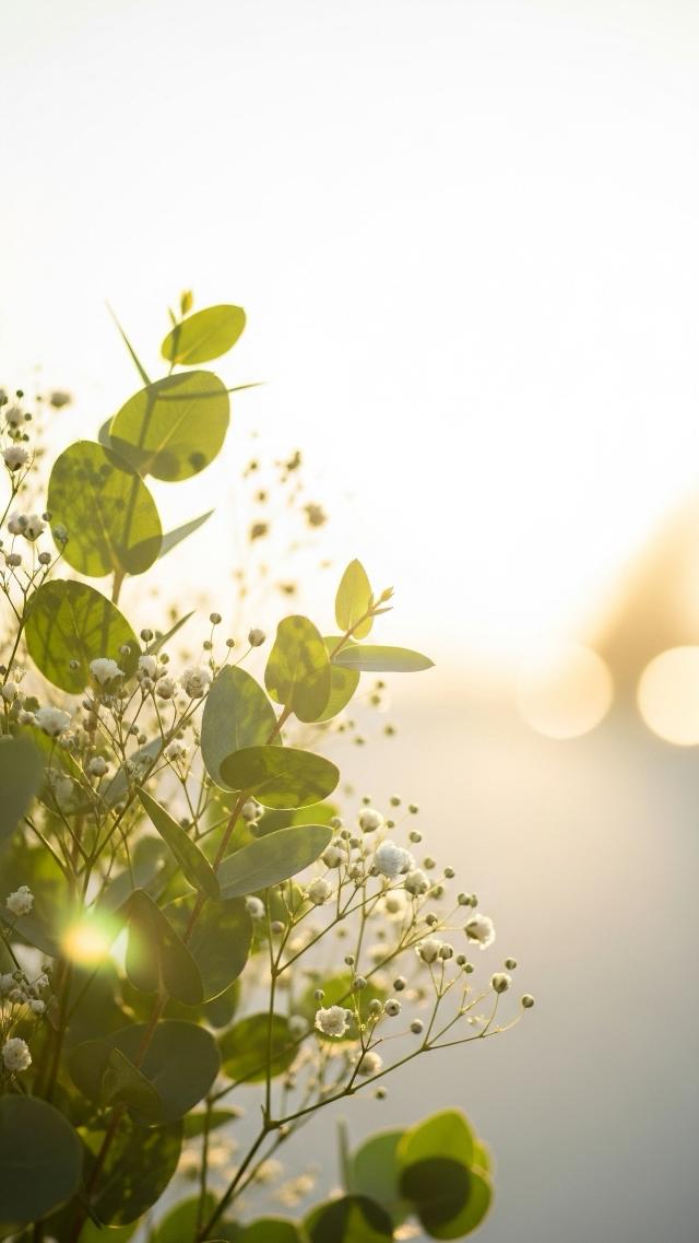 Gentle Leaves and Flickering Light