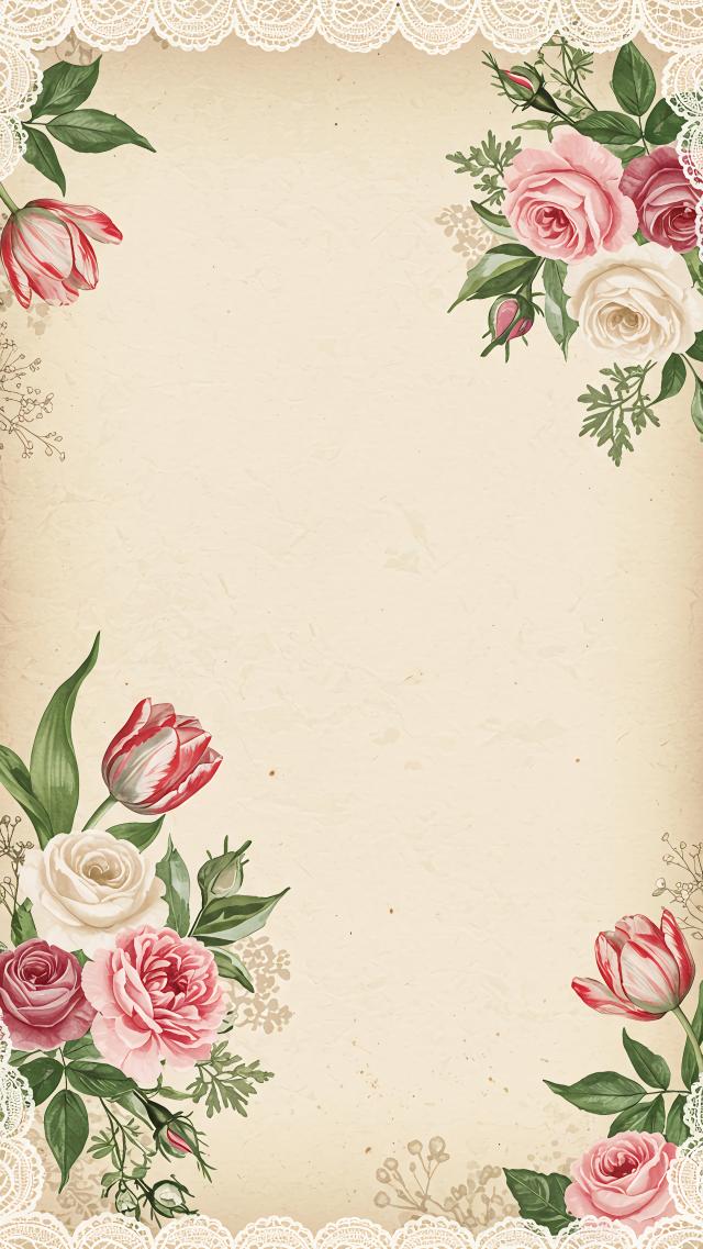 Retro Broken Flower Pattern